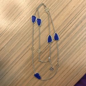 Kendra Scott Kinney necklace cobalt blue